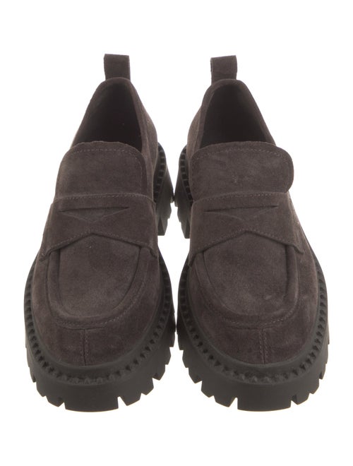 Ash Suede Leather Trim Embellishment Oxfords