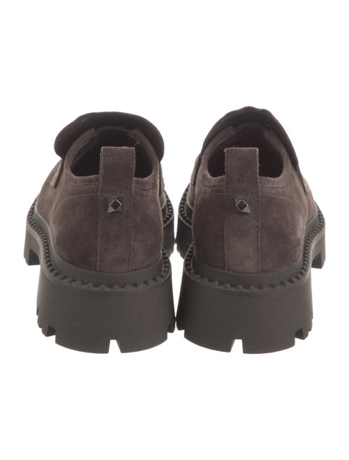 Ash Suede Leather Trim Embellishment Oxfords