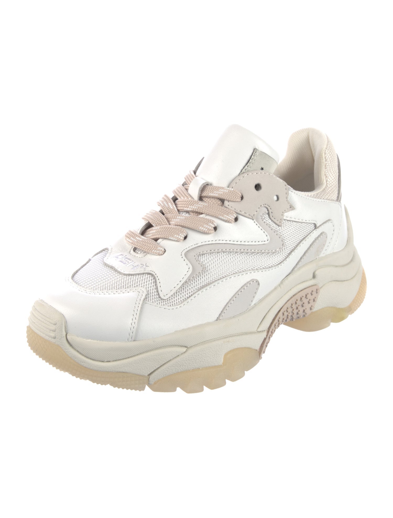 Ash Leather Chunky Sneakers