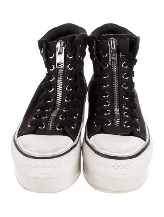 Ash Leather Chunky Sneakers