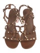 Ash Leather Studded Accents Gladiator Sandals