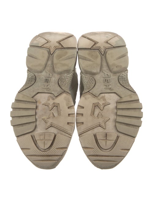 Ash Leather Chunky Sneakers