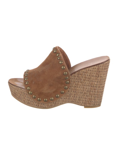 Ash Suede Studded Accents Slides