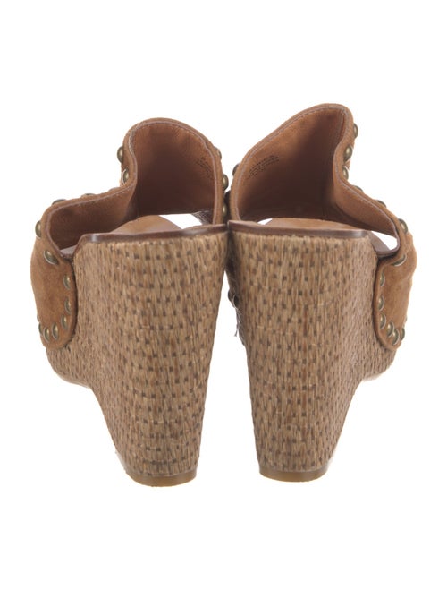 Ash Suede Studded Accents Slides