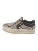 Ash Snakeskin Animal Print Sneakers