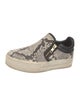 Ash Snakeskin Animal Print Sneakers
