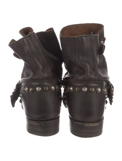 Ash Leather Combat Boots