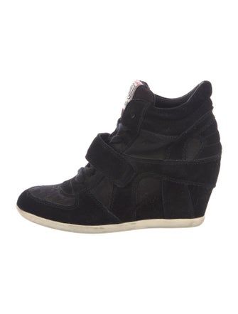 Ash Suede Colorblock Pattern Lace-Up Boots