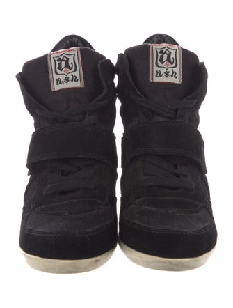 Ash Suede Colorblock Pattern Lace-Up Boots