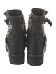 Ash Leather Studded Accents Moto Boots