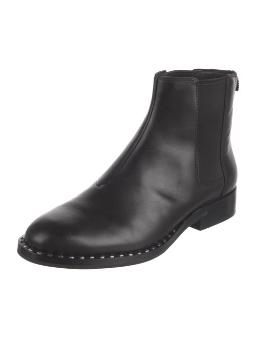 Ash Leather Studded Accents Chelsea Boots