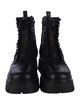 Ash Leather Combat Boots