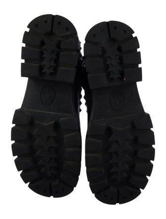 Ash Leather Combat Boots