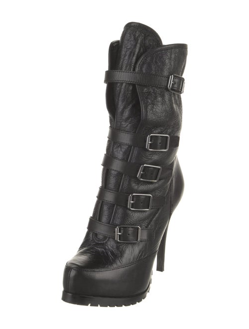 Ash Leather Lace-Up Boots