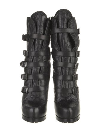 Ash Leather Lace-Up Boots
