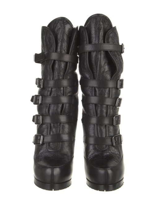 Ash Leather Lace-Up Boots