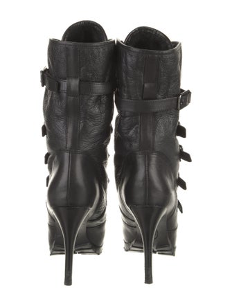 Ash Leather Lace-Up Boots