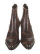 Ash Snakeskin Animal Print Chelsea Boots