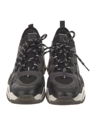 Ash Leather Chunky Sneakers