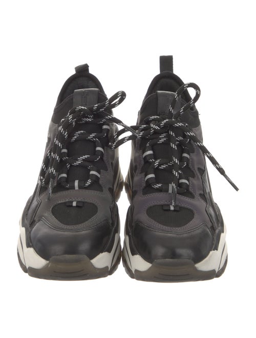 Ash Leather Chunky Sneakers