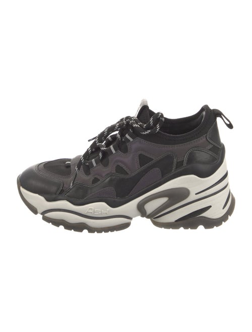 Ash Leather Wedge Sneakers