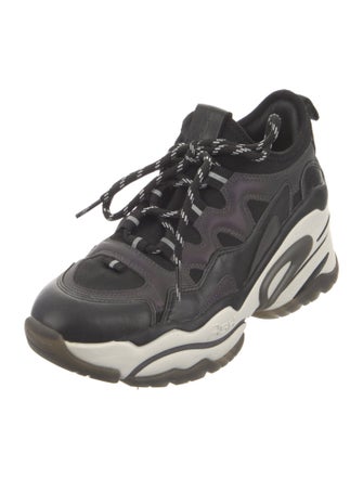 Ash Leather Wedge Sneakers