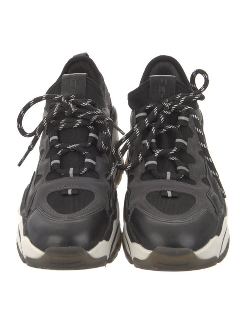 Ash Leather Wedge Sneakers