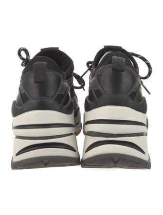 Ash Leather Wedge Sneakers