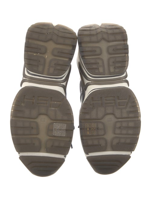 Ash Leather Wedge Sneakers