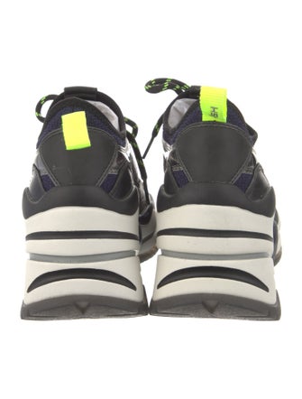 Ash Leather Printed Chunky Sneakers