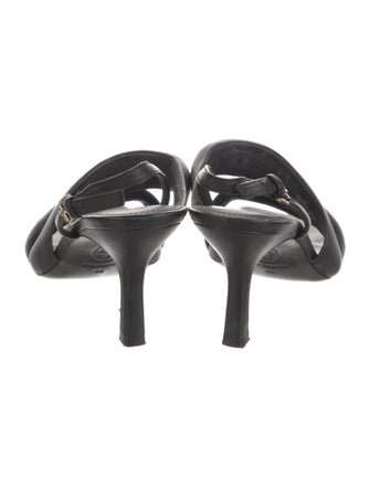 Ash Leather Slingback Sandals