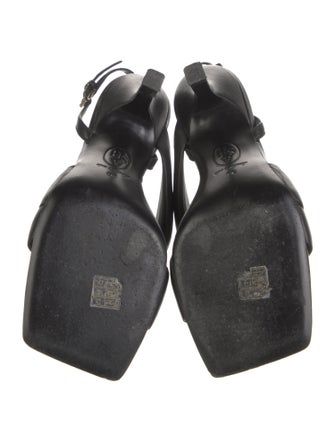 Ash Leather Slingback Sandals