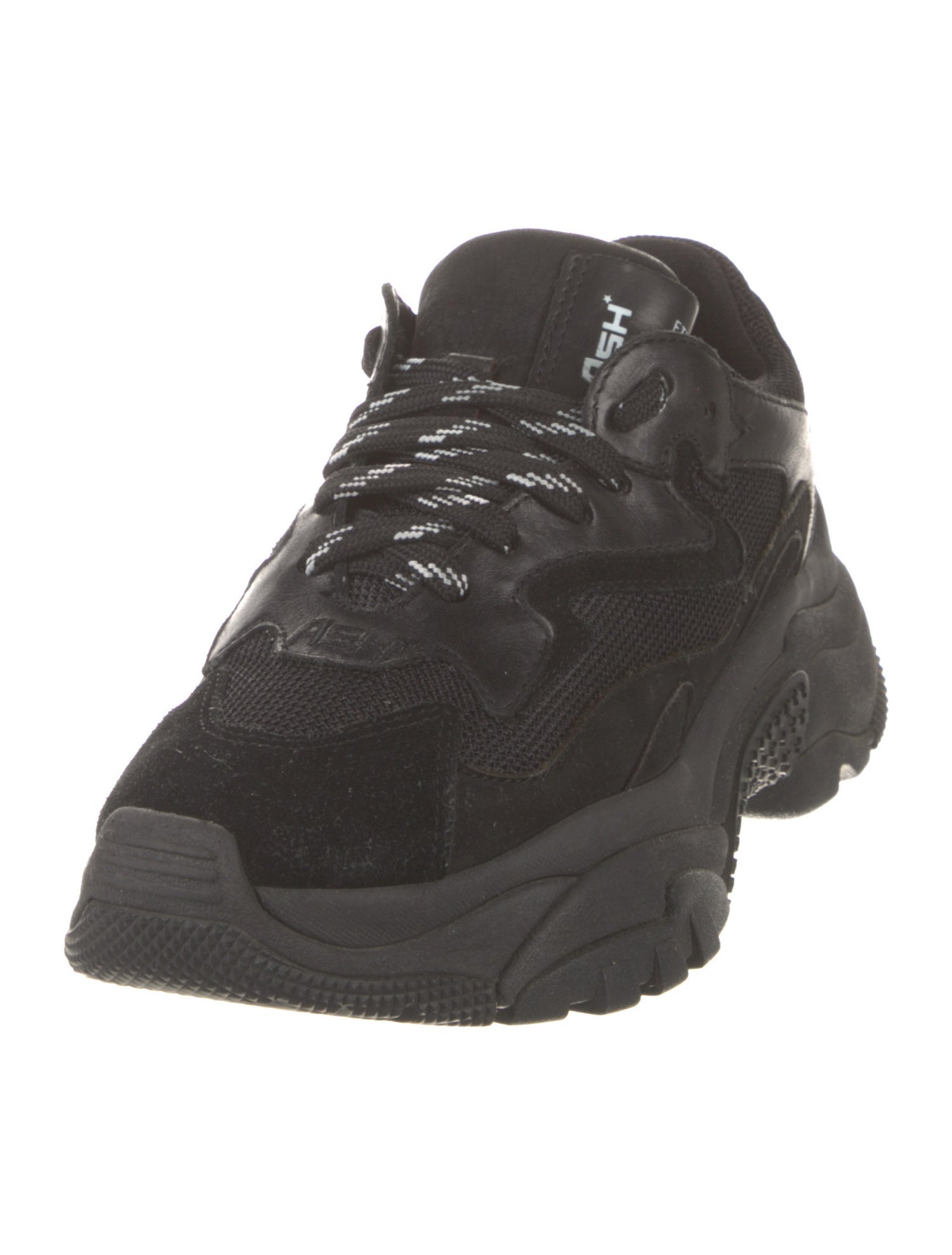 Ash Leather Chunky Sneakers