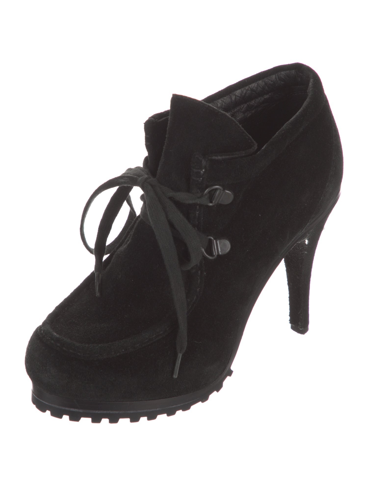 Ash Suede Lace-Up Boots