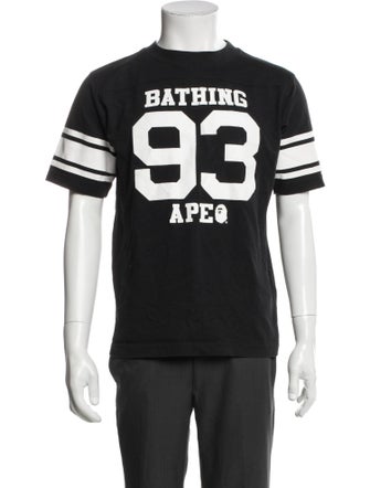 A Bathing Ape x Champion Graphic Print Crew Neck T-Shirt