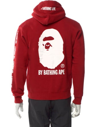 A Bathing Ape x Champion Graphic Print V-Neck Hoodie