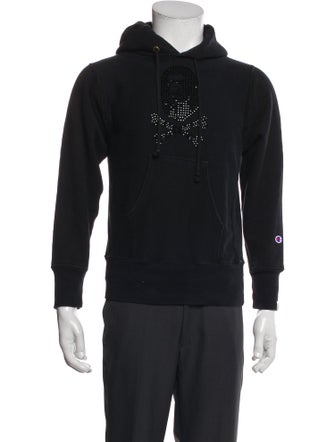 A Bathing Ape x Champion Graphic Print Crew Neck Hoodie