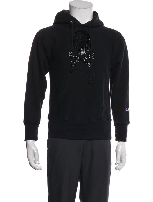 A Bathing Ape x Champion Graphic Print Crew Neck Hoodie