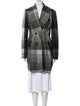 ADAM by Adam Lippes Wool Plaid Print Peacoat