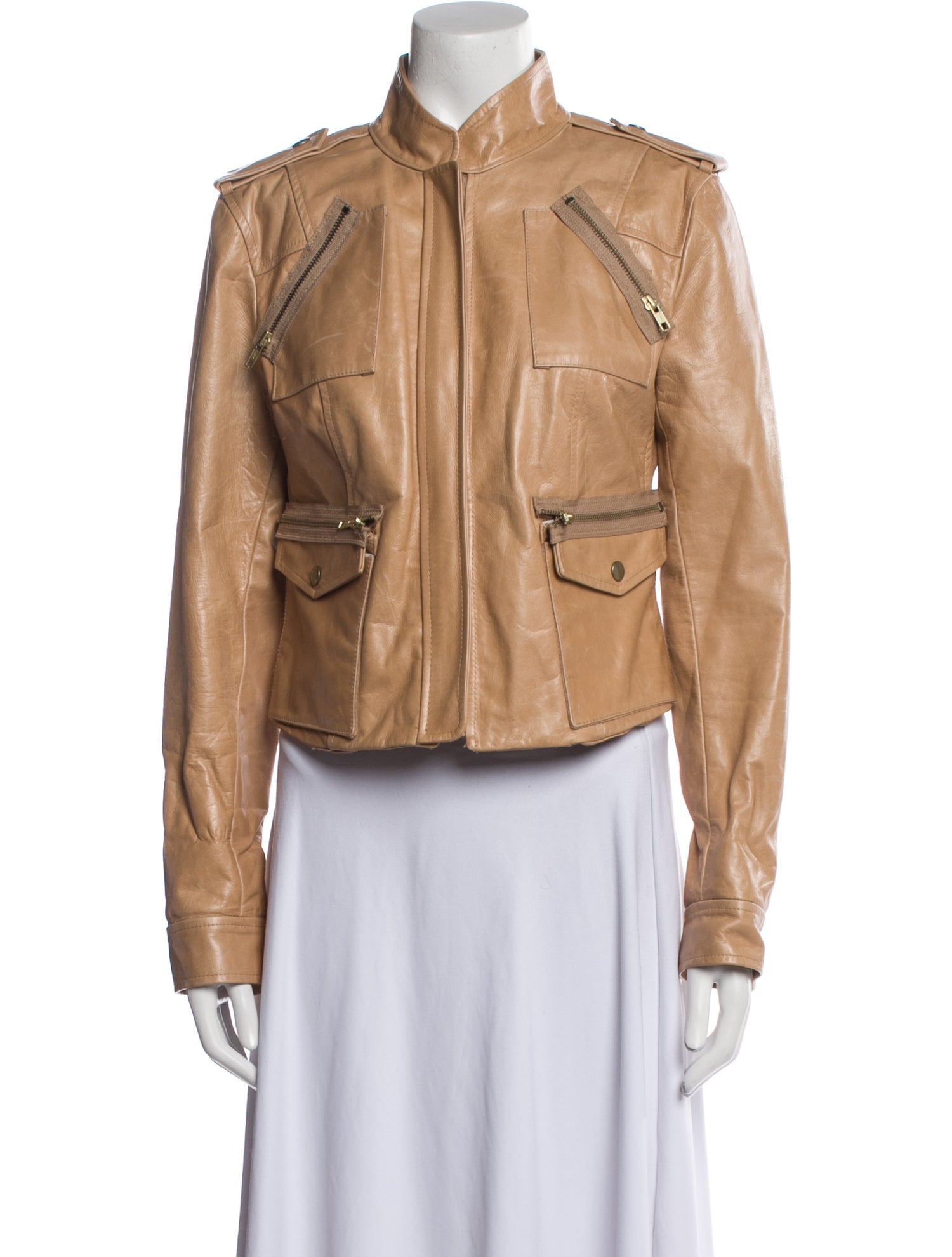 ADAM by Adam Lippes Leather Biker Jacket