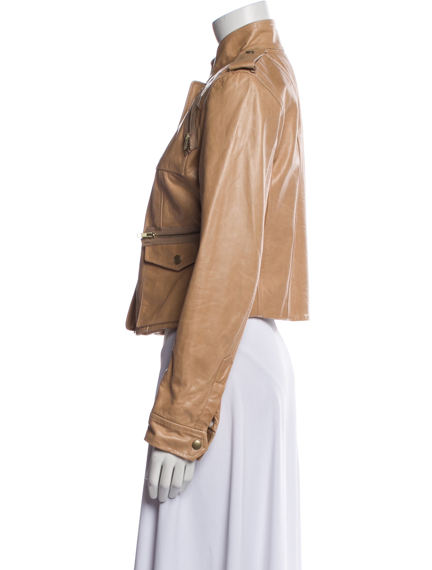 ADAM by Adam Lippes Leather Biker Jacket