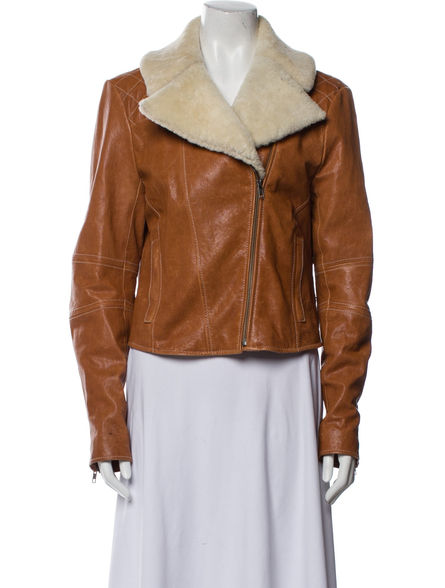 ADAM by Adam Lippes Leather Biker Jacket