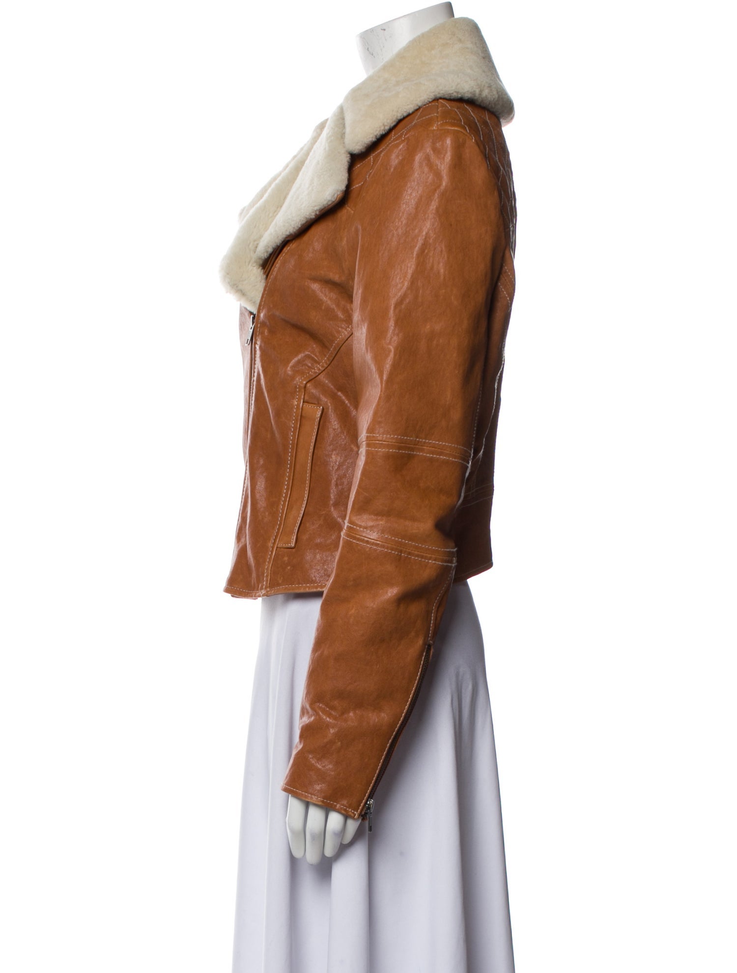 ADAM by Adam Lippes Leather Biker Jacket