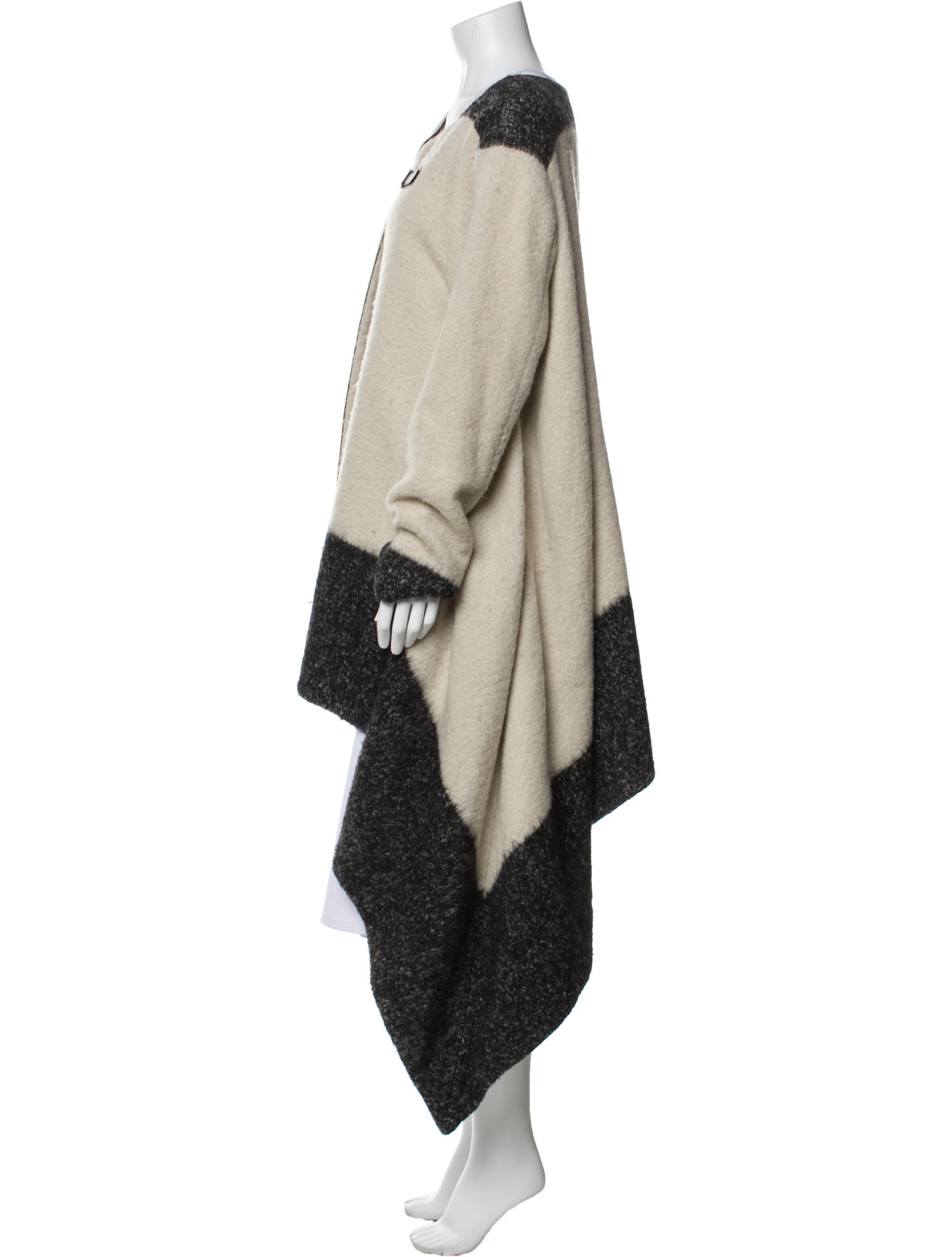 ADAM by Adam Lippes Wool Colorblock Pattern Coat