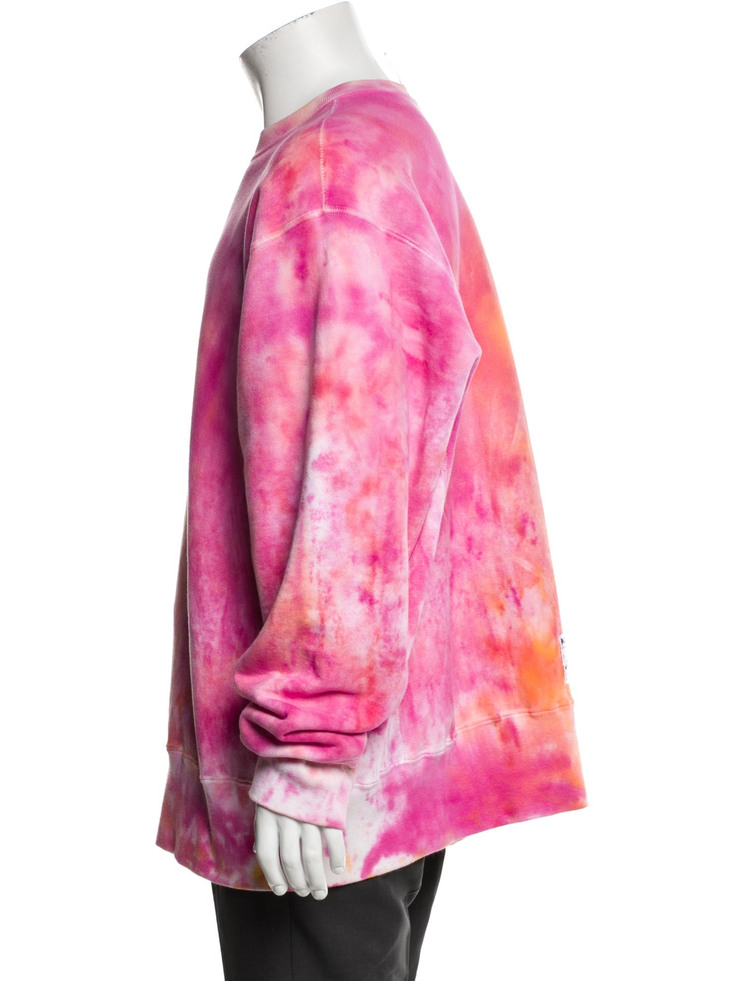 Advisory Board Crystals Tie-Dye Print Crew Neck Pullover