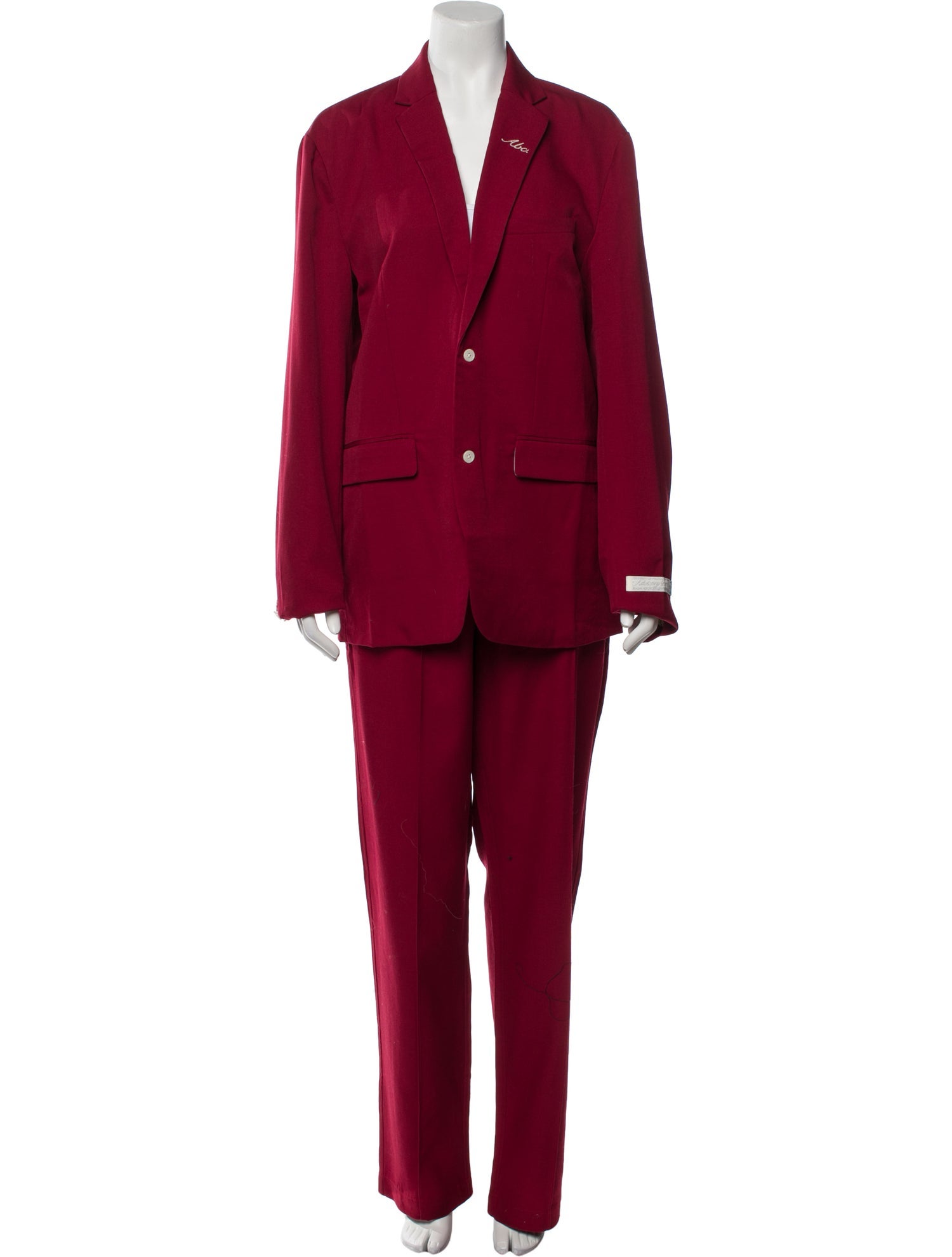 Advisory Board Crystals Wool Pantsuit w/ Tags