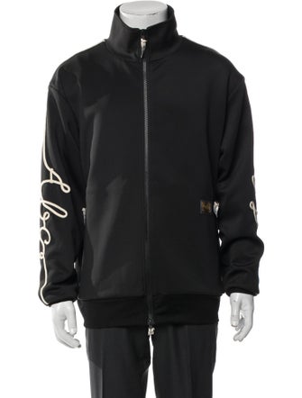 Advisory Board Crystals Graphic Print Windbreaker