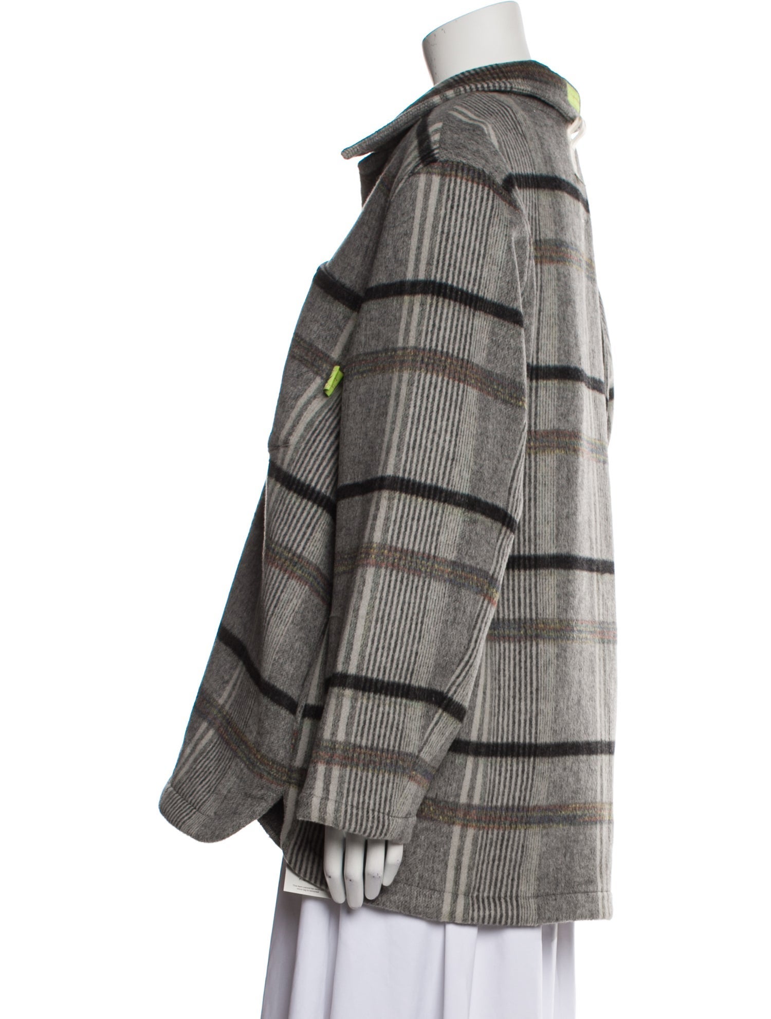 Advisory Board Crystals Plaid Print Coat w/ Tags