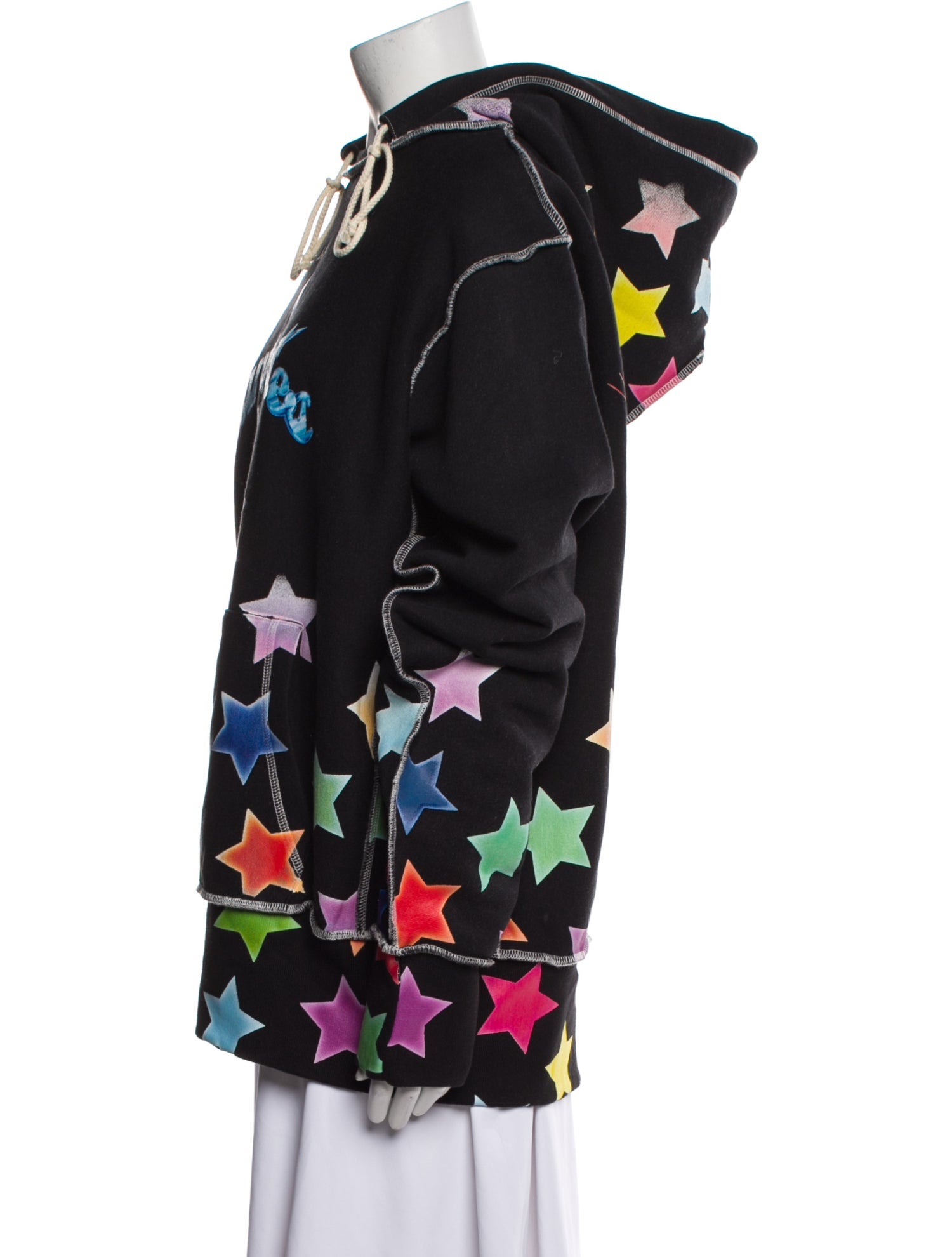 Advisory Board Crystals Graphic Print Mock Neck Sweatshirt