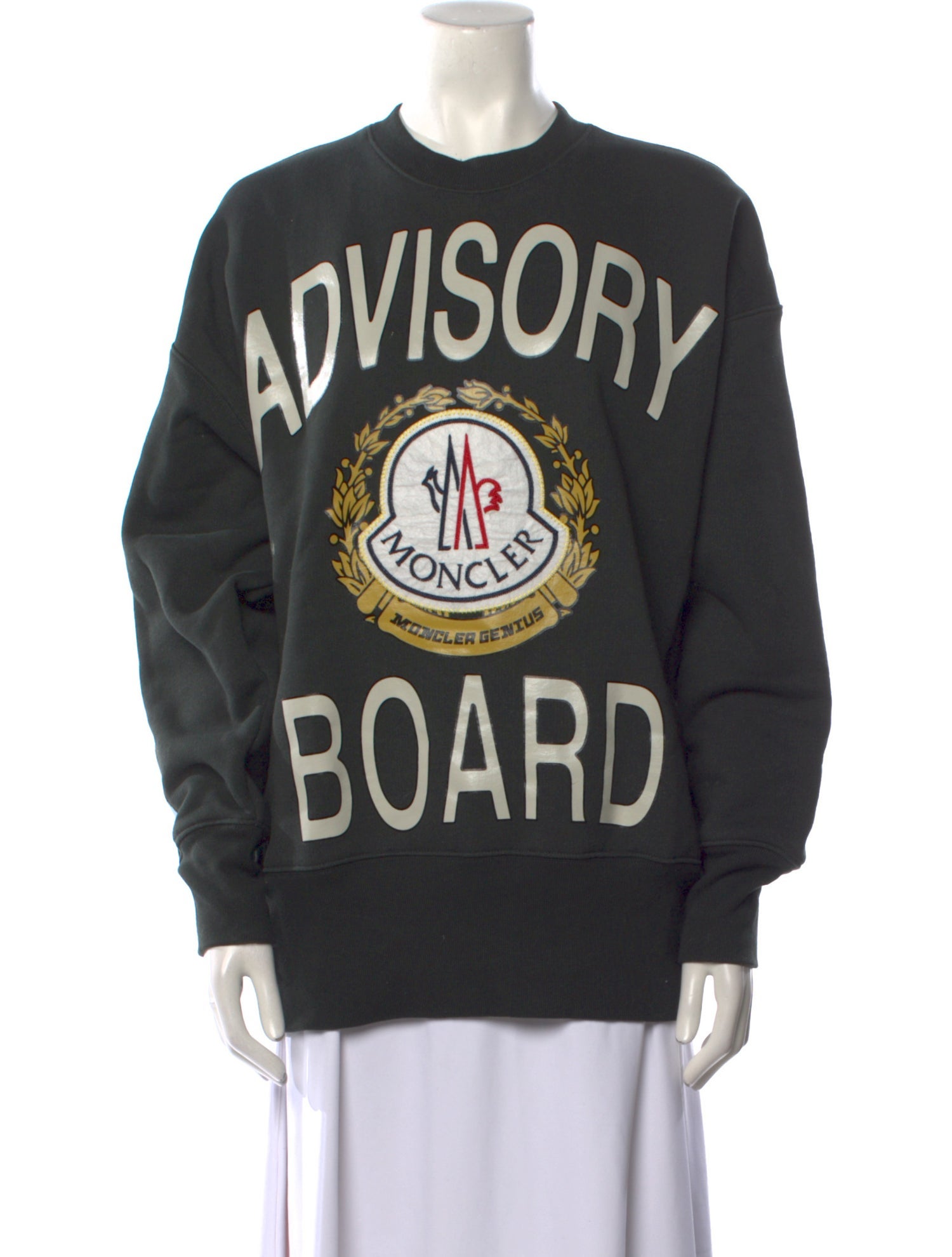 Advisory Board Crystals Graphic Print Crew Neck Sweatshirt